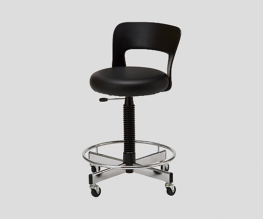 8-5300-03 ナース・患者用チェア［モールドタイプ］ 背もたれ 足掛けリング付 CA-36L