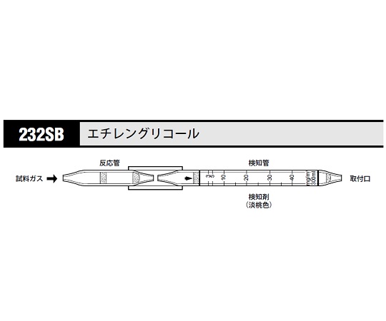8-5352-56 ガス検知管 エチレングリコール 232SB北川式・光明理化