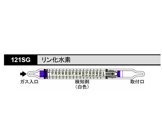 8-5354-66 検知管 リン化水素 121SG北川式・光明理化