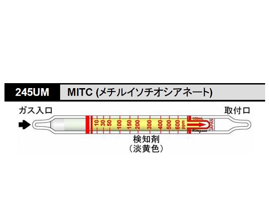 8-5354-71 検知管 MITC 245UM北川式・光明理化