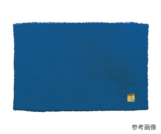 8-5463-17 乾度良好Ag+バスマット ブルー 700×1000mm オカ