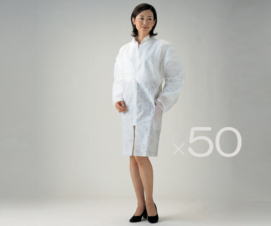 8-5665-52 ディスポコート (総丈約96cm) 50枚入 女性用div> 8-5665-52 ディスポコート (総丈約96cm) 50枚入 女性用div>