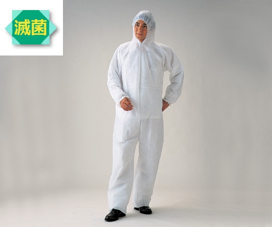 【滅菌】8-5666-32 ディスポつなぎ服 ST（25kGyγ線滅菌済） アズワン