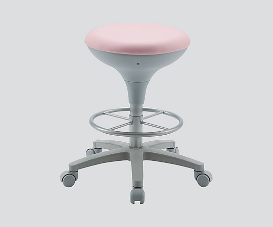 8-5704-01 スツール ピンク 背無し WS025-VPI東洋工芸