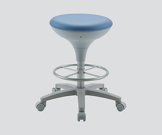 8-5704-02 スツール ブルー 背無し WS025-VBL東洋工芸