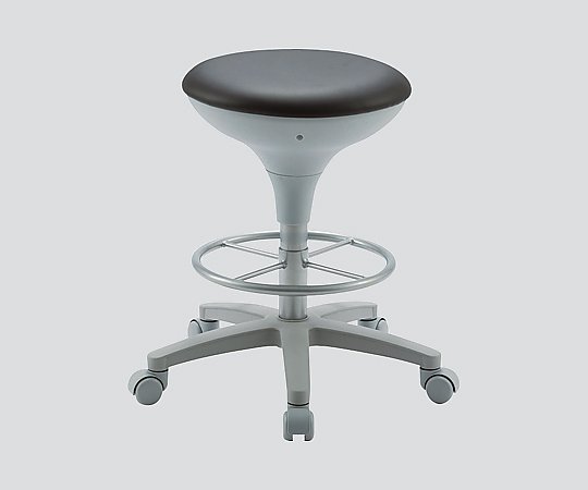 8-5704-03 スツール ブラック 背無し WS025-VBK東洋工芸