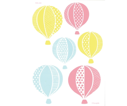 8-6409-02 ウォールステッカー 気球 PWS-282