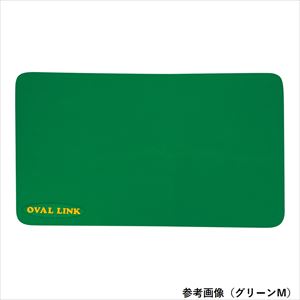 8-6553-05 オーバルリンク（浴室用マット）グリーンL 弘進ゴム
