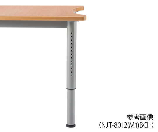 8-6596-16 NJTテーブル(天板昇降タイプ) 750×750×680～765mm NJT-7575(M1)BCHアイコ