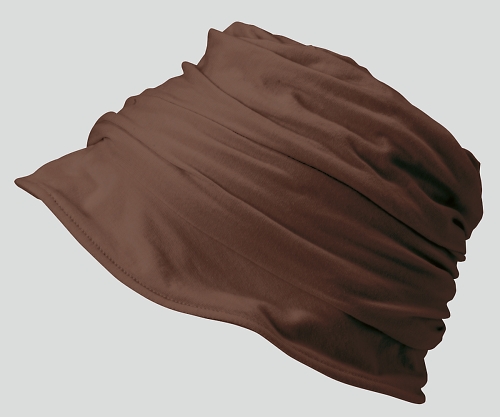 8-6618-02 室内帽ふわっと(クシャット) こげ茶 403053-477フットマーク 8-6618-02 室内帽ふわっと(クシャット) こげ茶 403053-477フットマーク