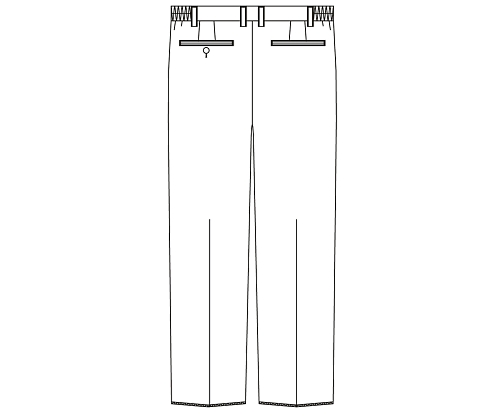 8-6857-07 メンズスラックス(ベーシックスタンダード) ホワイト 5L 257-20アプロン 8-6857-07 メンズスラックス(ベーシックスタンダード) ホワイト 5L 257-20アプロン