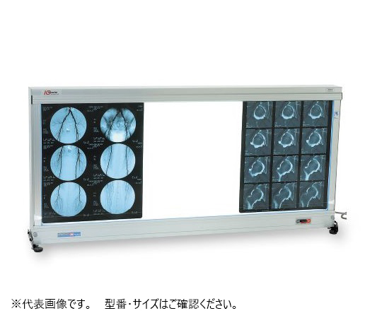 8-7443-26 シャウカステン グロー方式（卓上壁掛兼用型） 60Hz 半切4枚掛2段 LH-42森山X線用品