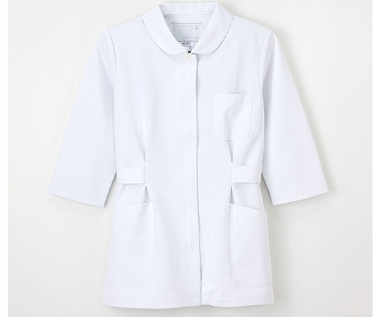 8-7779-01 伸縮性に優れたナースウェア （ジャケット／7分袖） ホワイト／S HO-1911ナガイレーベン