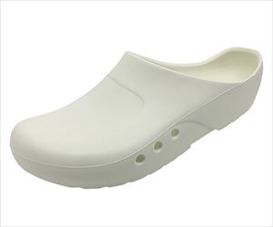 8-7807-11 クロッグ（男性用） ホワイト 25.5～26cm 40W