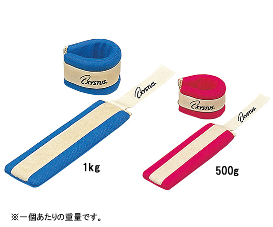 8-8089-01 ソフトアンクルリスト 500g×2個 赤 H8395 8-8089-01 ソフトアンクルリスト 500g×2個 赤 H8395