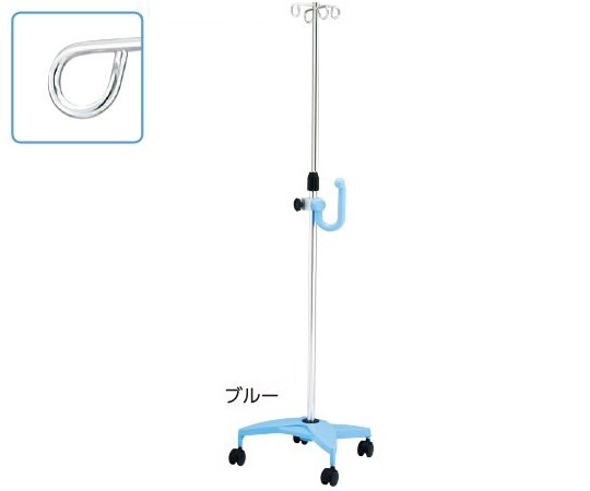 8-8290-02 イルリガードルスタンド（ネスティングタイプ） 4本架 ブルー SAP4-Hナビス(アズワン)
