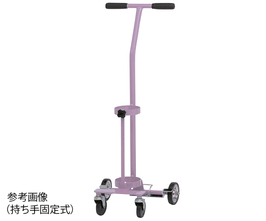 8-8389-01 カラーボンベカート（ストッパー付） パープル 固定式 SBC-501SPP新鋭工業