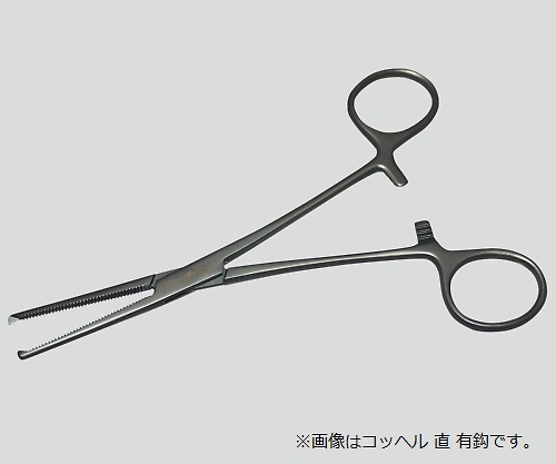 【法人・施設限定】8-8454-04 止血鉗子(チタン製) コッヘル・曲・有鈎 TN-0580882日本フリッツメディコ