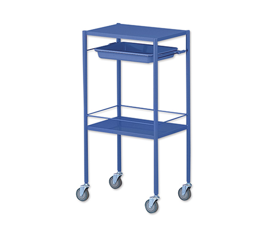 8-8638-02 カラフル回診車(ミニ)2段 ブルー 470×320×915mm NCCM-2HBLナビス(アズワン)