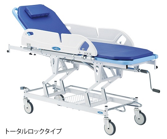 8-9235-02 昇降式ストレッチャー トータルロック 背上げ有り NBST-210DB日進医療器