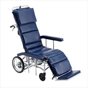 【非課税】8-9410-11 フルリクライニング車椅子 MFF-50ミキ（車いす）