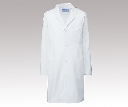 8-9502-01 メンズ診察衣 （ハーフ丈／S型） ホワイト／M REP200 C/10アプロン