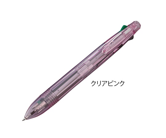 8-9557-02 フェアライン51（4色ボールペン＋シャープペンシル） クリアピンク ナビス(アズワン)
