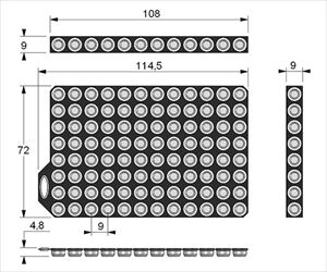 9-1087-01 96well format用Push Cap 1well独立可能型 ナチュラル MP53065Microni
