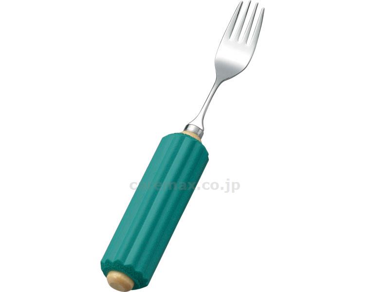 (E0014)木製丸型ハンドルスポンジ付/R-5フォーク小(cm-212037)【販売単位:1】