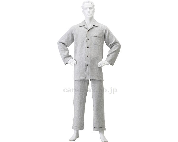 (U0196)楽らくキルトパジャマ秋冬用紳士用/No.804Mグレー(cm-222547)【販売単位:1】