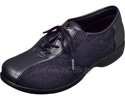 【※法人・施設限定・送料別途】(W0668)らくらくL007婦人用/23.5cmブラック(cm-227653)【販売単位:1】
