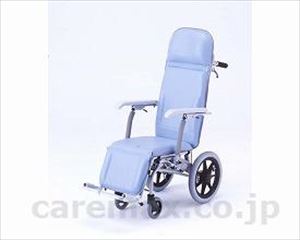 【※WEB販売不可】セミリクライニング車いす / RJ-200BL ブルー(cm-228667)[]