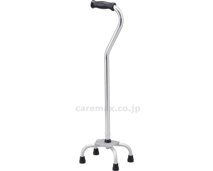 4点杖 スモールベース軽量タイプ（オールアルミ製） レギュラータイプ / T-2303 シルバー(cm-234352)[本]