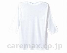 (U0275)男女兼用脇開き肌着7分袖/W-12白M(cm-234669)【販売単位:1】