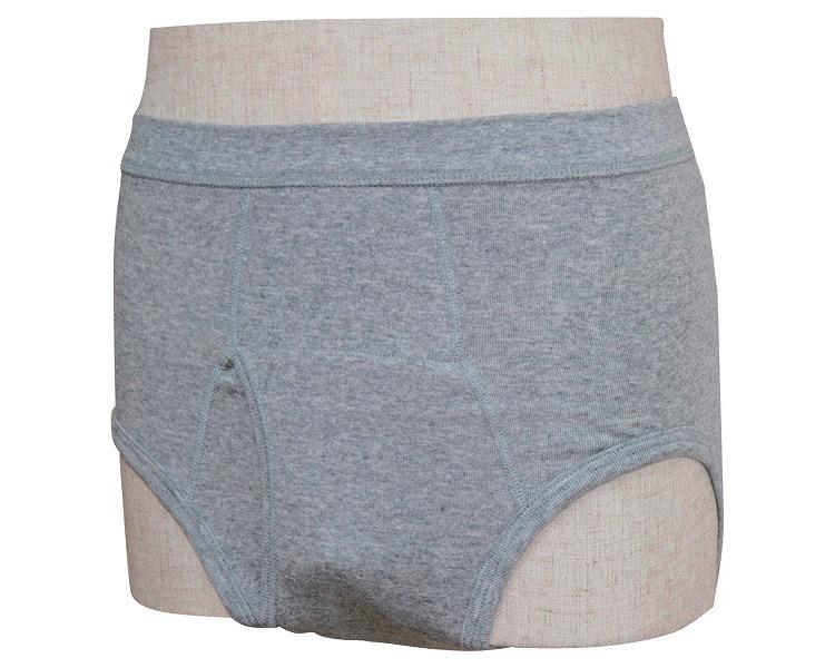 (U0245)紳士失禁ブリーフ/W660LL杢グレー(cm-236486)【販売単位:1】