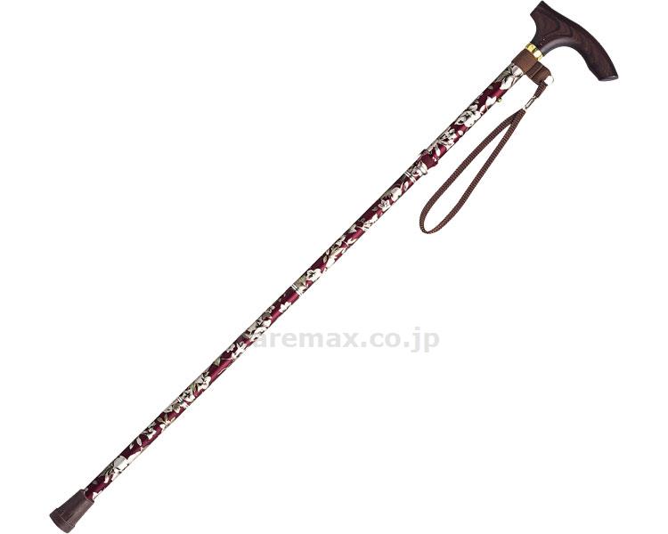 (W0764)ハッピーステッキ（折りたたみ杖高さ調節付）/EOP-105ワイン(cm-242188)【販売単位:1】