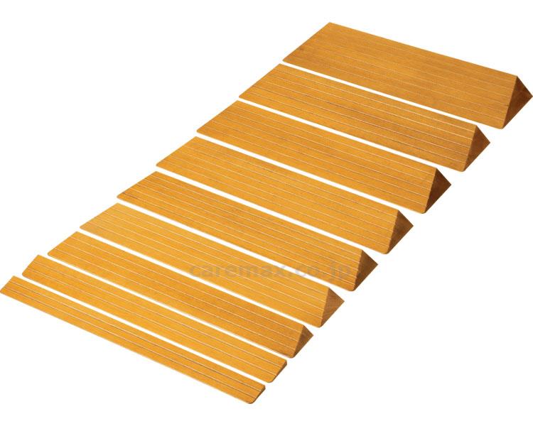 (R0356)木製滑りにくいスロープ長さ80×奥行17.5×高さ4.9cmS-49/ダーク(cm-242660)【販売単位:1】