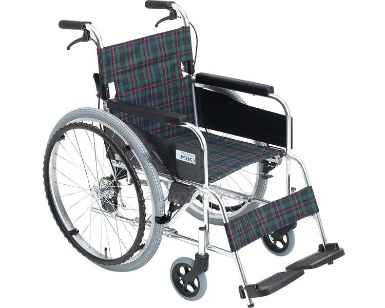 【※法人・施設限定・送料別途】(W0831)アルミ自走車いす　MPN-40JD / 座幅40cm　A-3(cm-253613)[