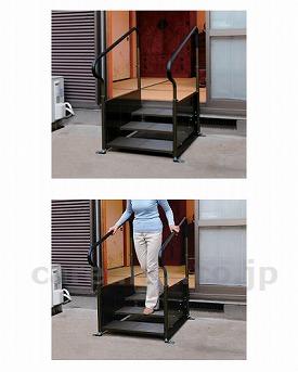 (R0461)外用段差解消踏台プレミアム / KB-420 2段3段兼用タイプ【販売単位:1】(cm-256934)(cm-25