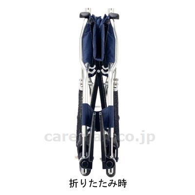 【※廃盤予定】【※法人・施設限定・送料別途】介助車いす ファイン / NR-100SB 紺(cm-265901)[台]