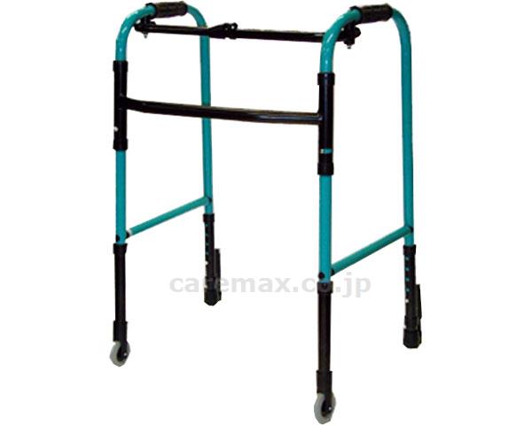 【※法人・施設限定・送料別途】Rキャスター付カラー歩行器 / C2021R シーグリーン（GR）(cm-268055)[台]
