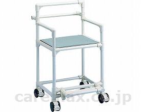 【※大型商品・送料別途】(S0210)シャワーキャリー（背もたれ肘付型）/TY-805（G）グリーン(cm-281608)【販売