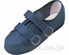 リハビリシューズ W608 婦人用 片足 / 24.0cm 紺 右足(cm-291222)[個]
