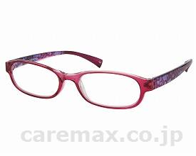 シニアグラス （老眼鏡） レディース / UN21 パープル花柄 度数+1.00(cm-300840)[個]