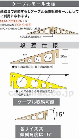 段差モール 0.8m / SSM-7320BN ブラウン【販売単位:1】(cm-311918)(cm-311918)[1本]