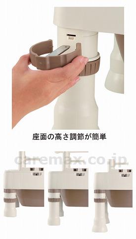 【※法人・施設限定・送料別途】【※大型商品・送料別途】(T0625)ポータブルトイレ きらく ミニでか / 45613 やわらか