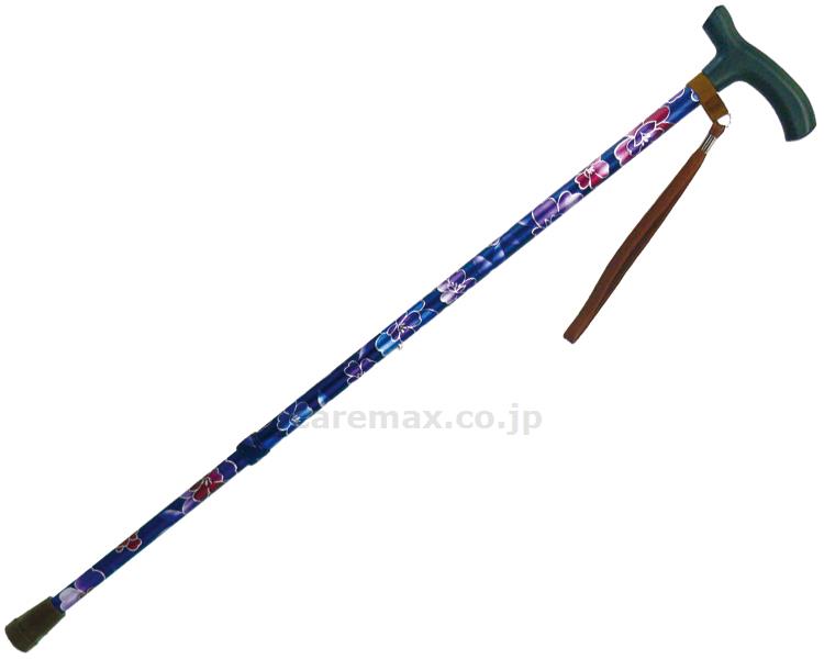 【※廃盤予定】【※法人・施設限定・送料別途】伸縮ステッキA / 92-F4 花柄NB(cm-316310)[本]