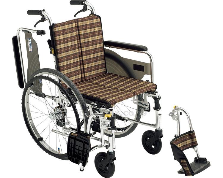 【※法人・施設限定・送料別途】(W1185)アルミ自走車いす SKT-4 / 座幅42cm ♯32【販売単位:1】(cm-316
