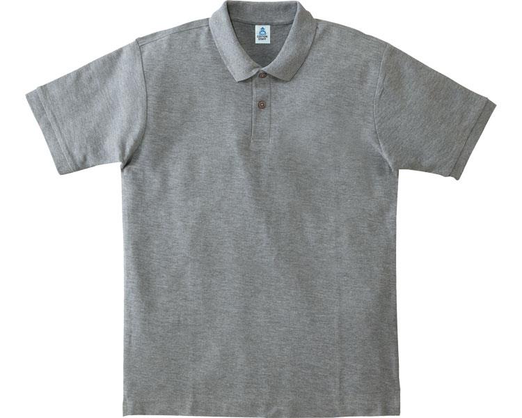 (O0652)鹿の子ドライポロシャツ / MS3113 5L 杢グレー【販売単位:1】(cm-322122)(cm-322122
