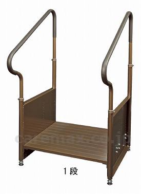 【※大型商品・送料別途】(R0703)外用段差解消踏台デラックス / KB-410K【販売単位:1】(cm-322250)(cm